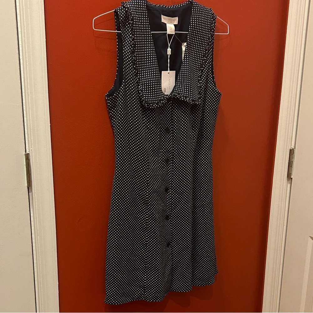 Caroline Constas Black and White Mini Dress